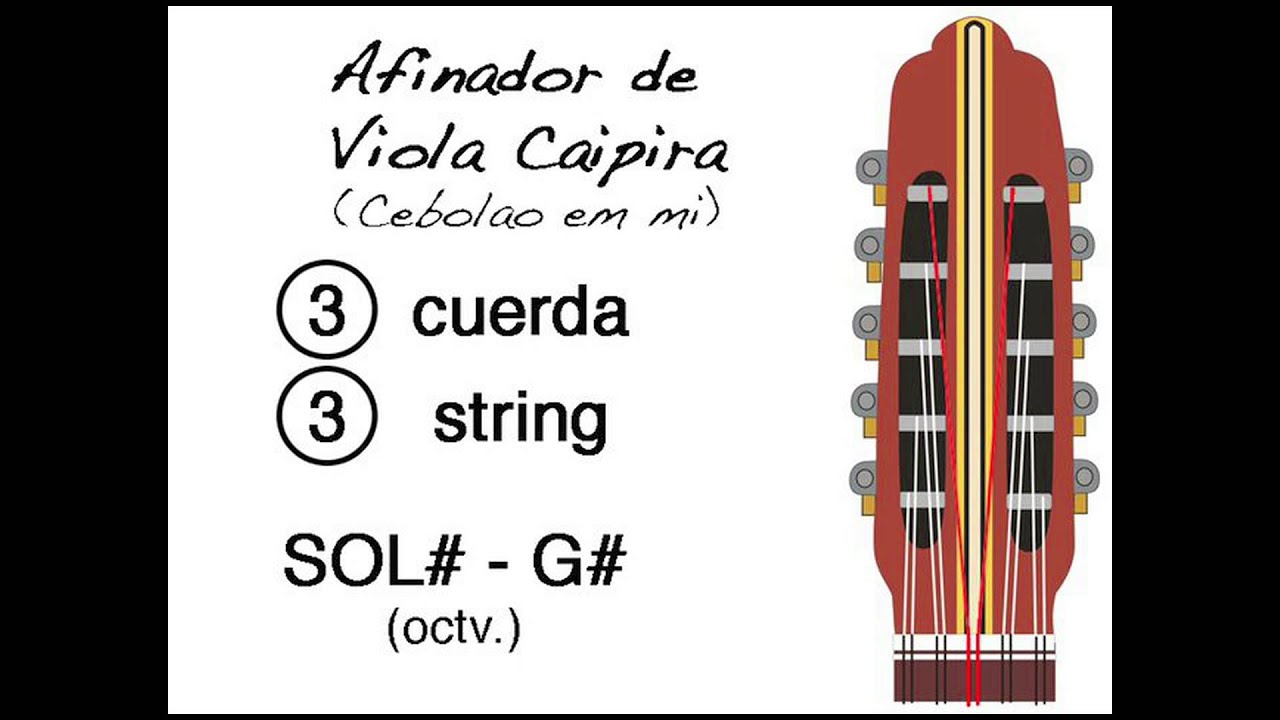 Afinador de Viola Caipira (Mi Maior - E major) - YouTube