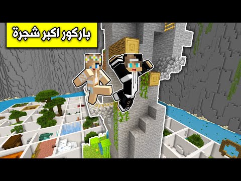 ماين كرافت تحدي رانيا في باركور اكبر شجرة 