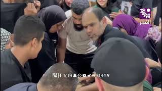 الوداع الأخير للشهيد "عبد نبيل مرعي" الذي ارتقى فجر اليوم خلال استهداف مخيم جنين