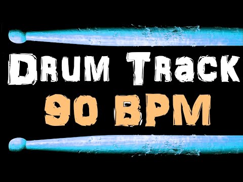 groove-rock-drum-beat-90-bpm-bass-guitar-backing-track-drums-only-#299