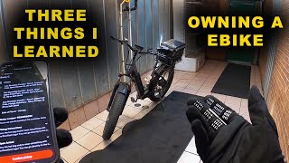 3 Things I learned about E-Bikes