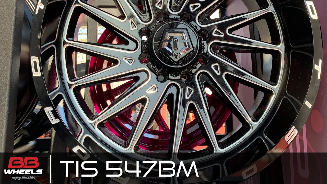 Tis 547bm Wheels Rims 24x12 6x5 5 6x139 7 Gloss Black Milled 44 547bm Tis 547bm Wheels Rims 24x12 6x5 5 6x139 7 Gloss Black Milled 44 547bm