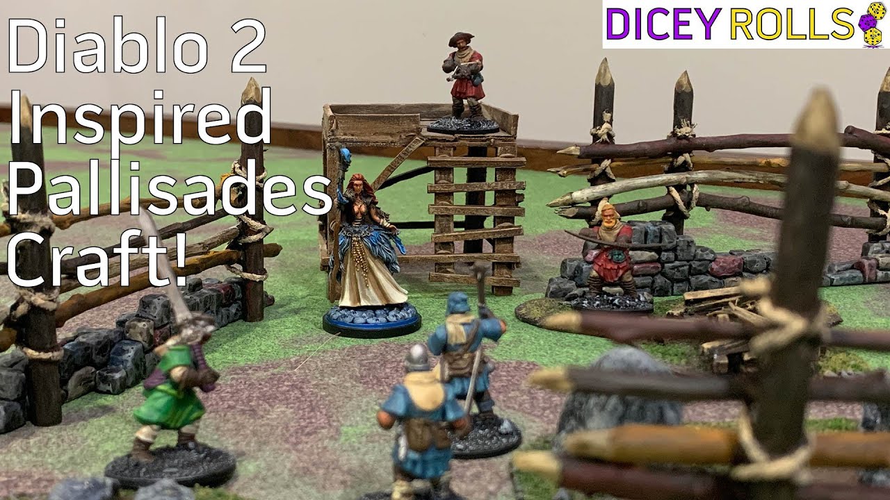 Diablo 2 Inspired Terrain Craft - Rogue Encampment Pallisades