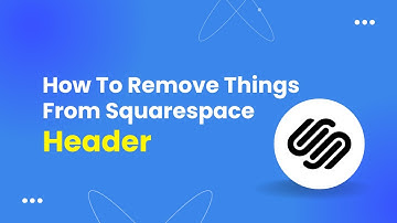 How To Remove Things From Squarespace Header - Tutorial