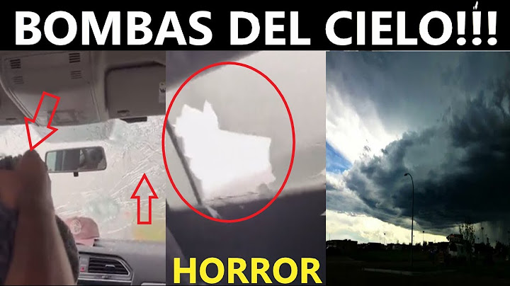 LO QUE CAYÓ DEJÓ A LA GENTE ATERRADA
