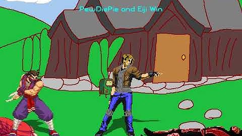 MUGEN Request: Maori Kasuga & Ermac MK2 Vs PewDiePie & Eiji Kisaragi