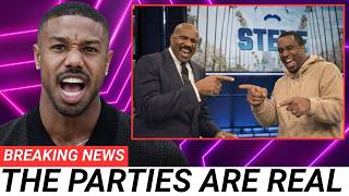 Steve Harvey’s Family Man Image SHATTERED After Michael B Jordan Exposes His Secret Life Diddy