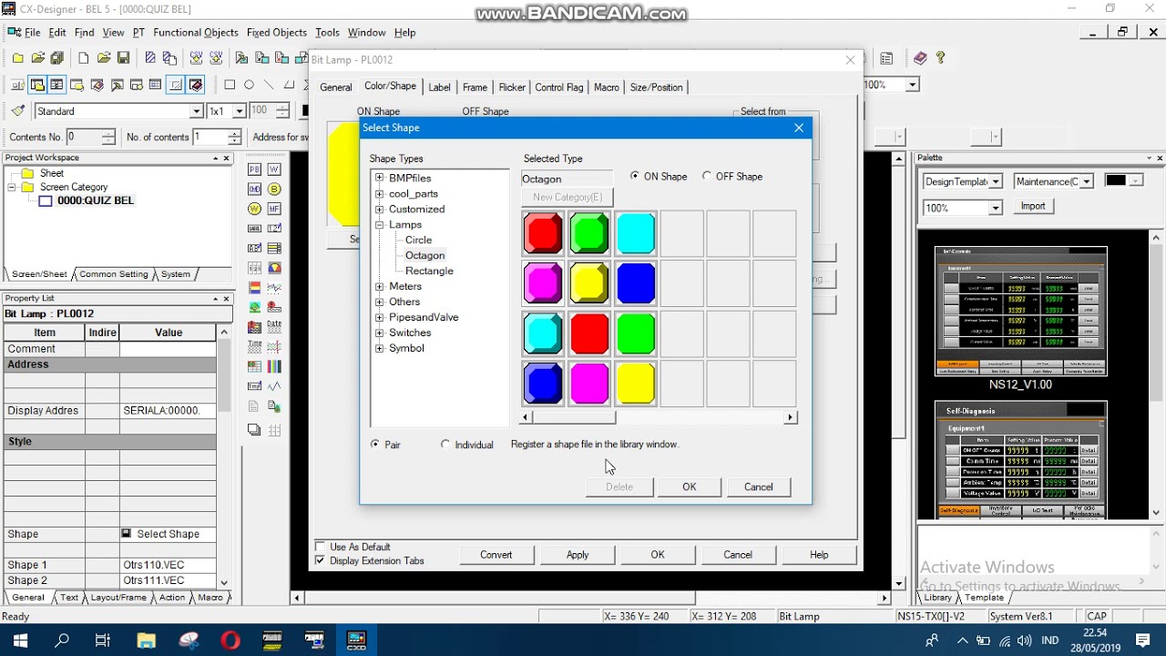 Simulasi Bel Quiz dengan CX Progremmer dan CX Designer (3) - YouTube