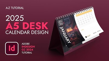 Create a STUNNING Desk Calendar with Adobe InDesign for 2025!