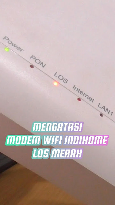 Cara Mengatasi Modem Wifi Indihome Los Merah #wifi #indihome