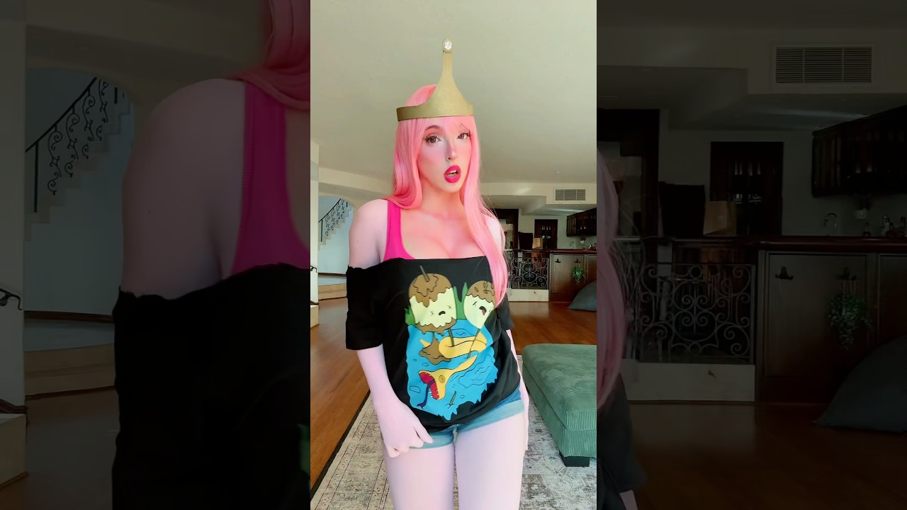 wearing my ex girlfriend’s shirt lol #adventuretime #cosplay #princessbubblegum