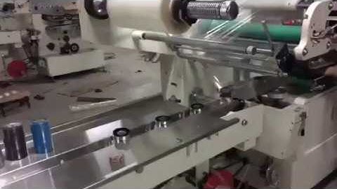 POF film flow wrapping shrinking machine