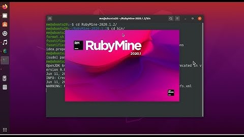 How to install RubyMine 2020.1 on Ubuntu 20.04 or Linux