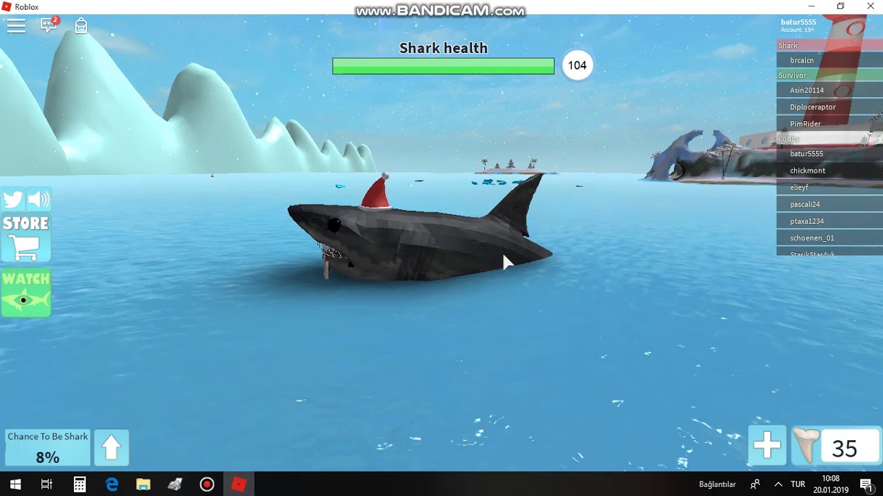 Robloxta Köpek Balığı Oyunu YouTube