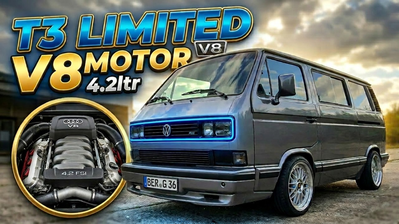 V8 Project 4.2L VW T3 Bus | 360HP Beast Full Restoration #automobile