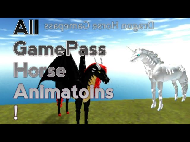 Roblox Horse World All Gamepass Horses And Their Animations Youtube - horse world roblox game pass