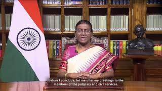 President Droupadi Murmu's Address to the Nation on the eve of the 75th Republic Day