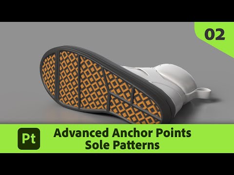 Creating Sole Patterns for Footwear with Anchor Points in Substance 3D Painter | Adobe Substance 3D