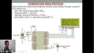 Membaca ADC, TEGANGAN dan  SUHU dari Sensor Suhu LM35 (Teori dan Praktik) Full