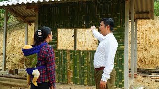 Der freundliche Polizist half der armen alleinerziehenden Mutter beim Bau einer Mauer für ihr neues