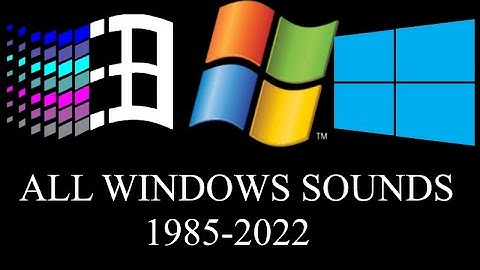 Evolution of All Windows Startups (1985-2022)