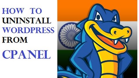 How to uninstall wordpress from Cpanel in one minute Hostgator India Tutorial