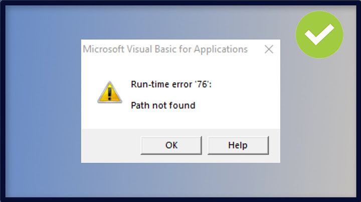 Lỗi path file access error vbbe2a trong excel 2023 năm 2024