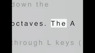Ableton Tip - Using the computer keyboard as a MIDI controller - Text and Speech Walk-through