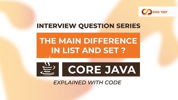 Difference Between List and Set | Core Java | Interview Question #corejava #interviewquestions