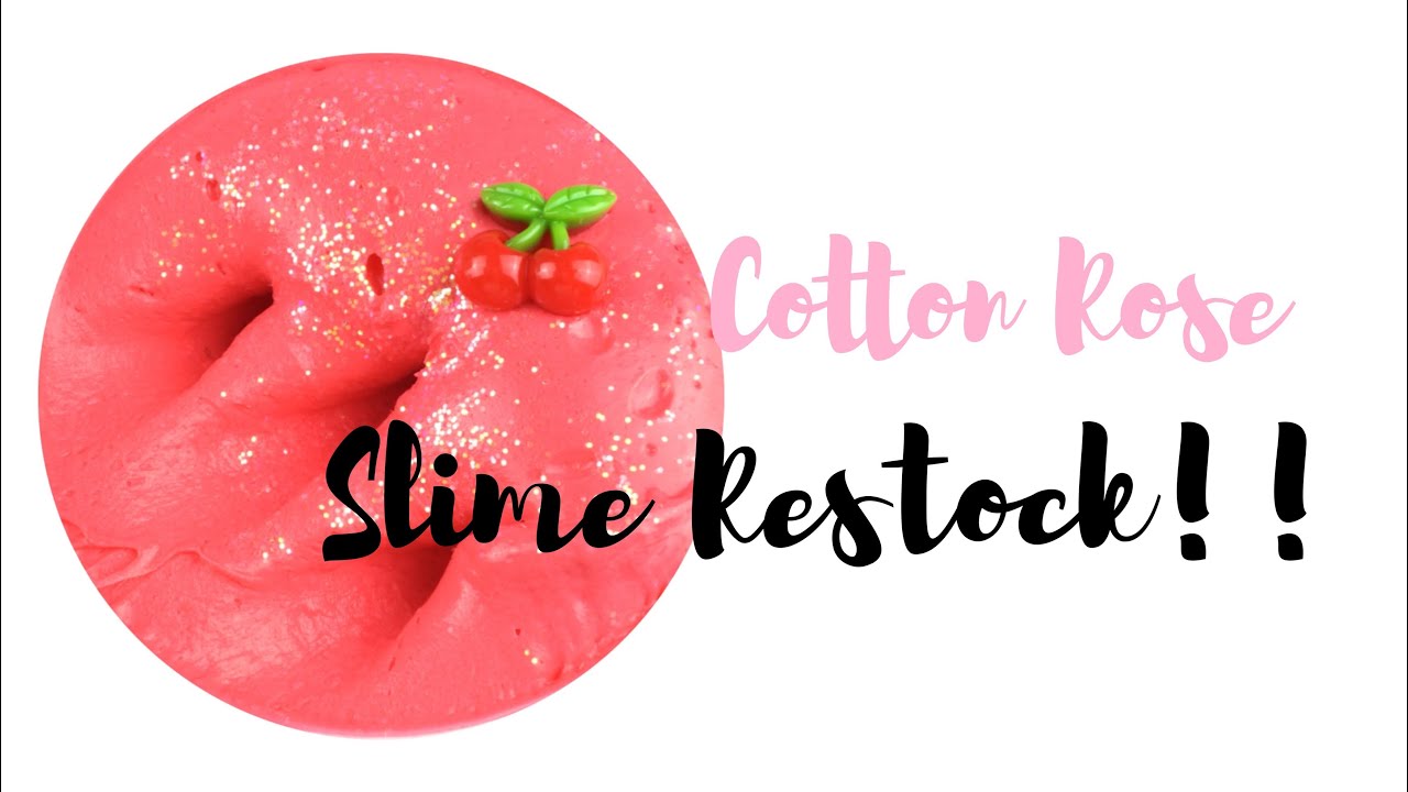 Cloud Slime Comeback Cotton Rose Slime Restock Youtube