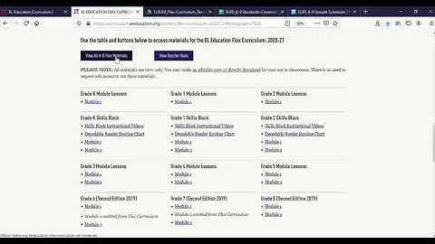 Flex Curriculum Navigation Part 2 - K-2 Module Lessons, Google Drive