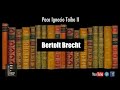 TAIBO II Libros e historias: Bertolt Brecht