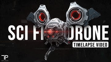 Imagination To Reality: Creating An Epic 3D Sci-Fi Drone! - TIMELAPSE