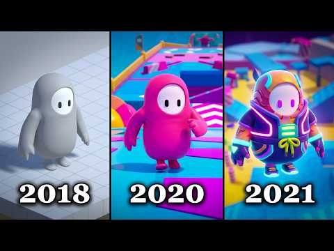Evolution Of Fall Guys  2018 - 2021