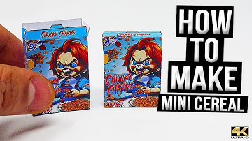 How to make Mini Custom Action Figure Cereal Boxes Mini Parody Cereal Tutorial