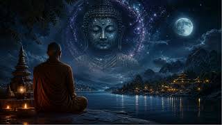 Cosmic Buddha Night Meditation Music | 1 Hour Monk Spiritual Healing &amp; Deep Calm