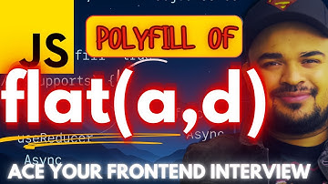 Flatten Deeply Nested Array : Ace Your Javascript Interview Series by Frontend Master #frontend