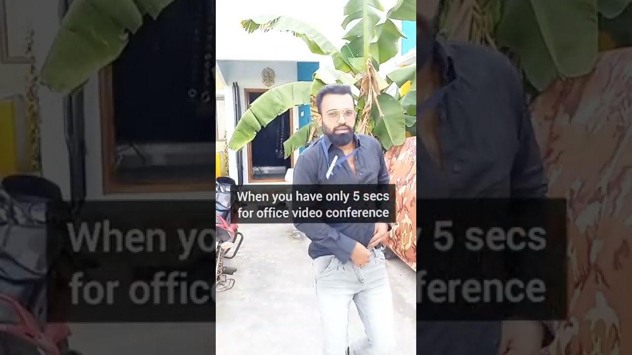 5 secs la ready aguvom la‼️ for office zoom call 
