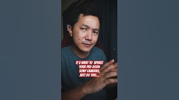 DO THIS before your update your Sony Camera firmware