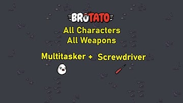 [133/787] Brotato - All Characters - All Weapons - Abyss - D5 - Multitasker + Screwdriver