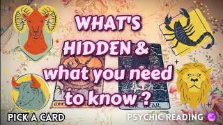 WHAT YOU NEED TO KNOW PICK A CARD | pick a card what you need to know | what's hidden pick a card