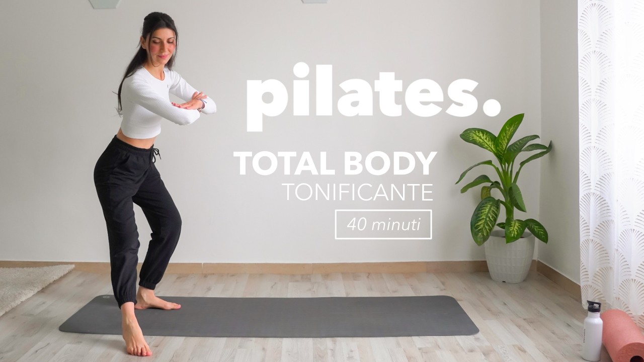 40Min PILATES A CASA | Lezione di Pilates Tonificante completa Total Body