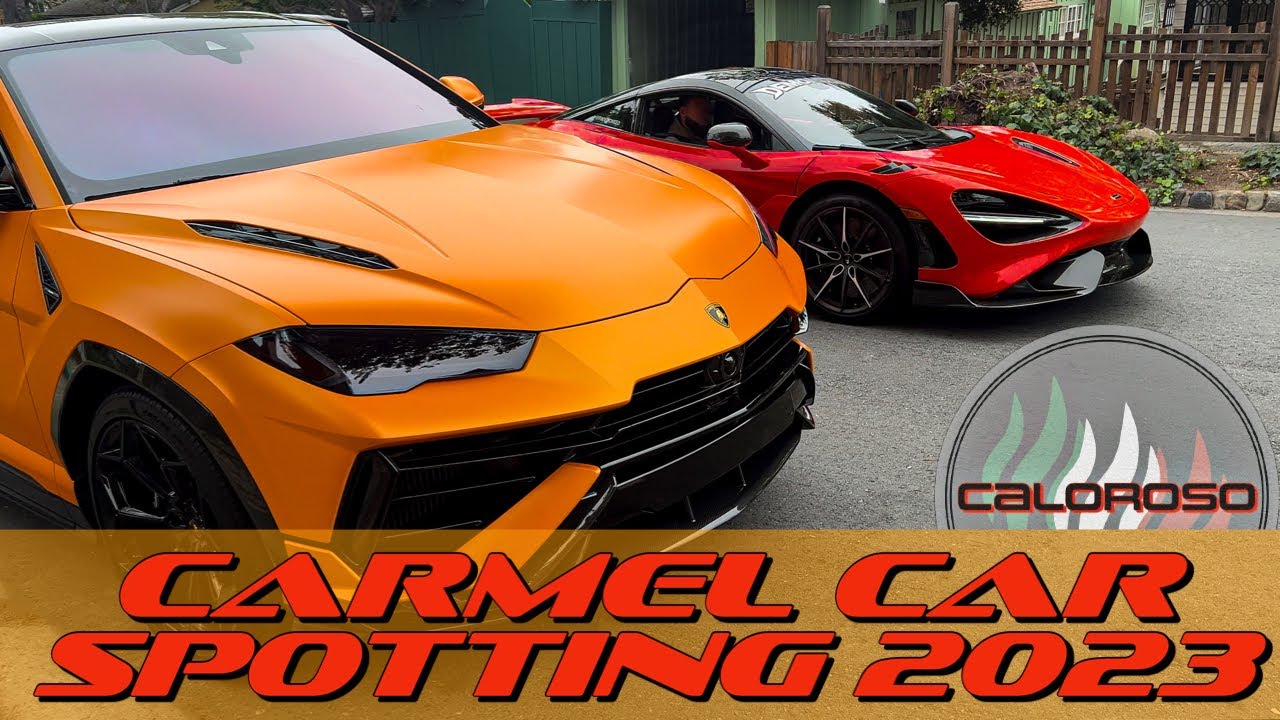 Super Car Spotting in Carmel During Monterey Car Week 2023