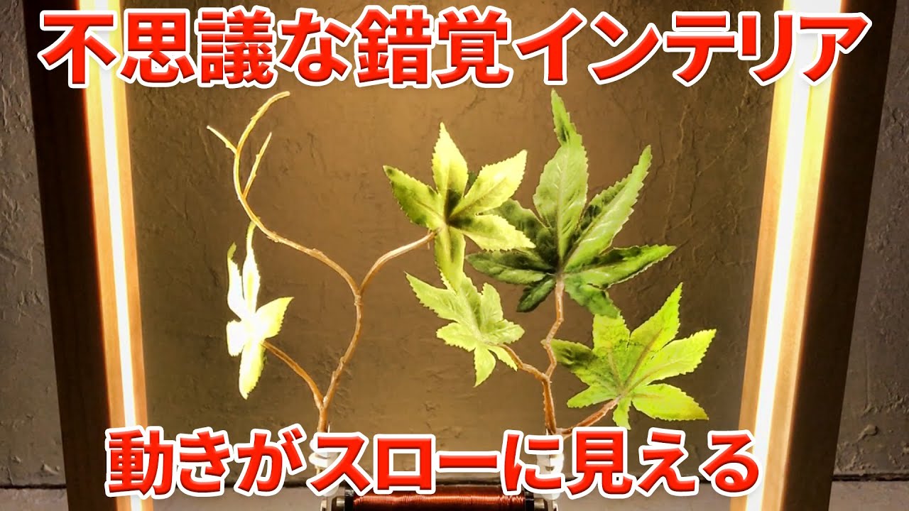 錯覚 物体の動きがスローに見える不思議なインテリア Youtube