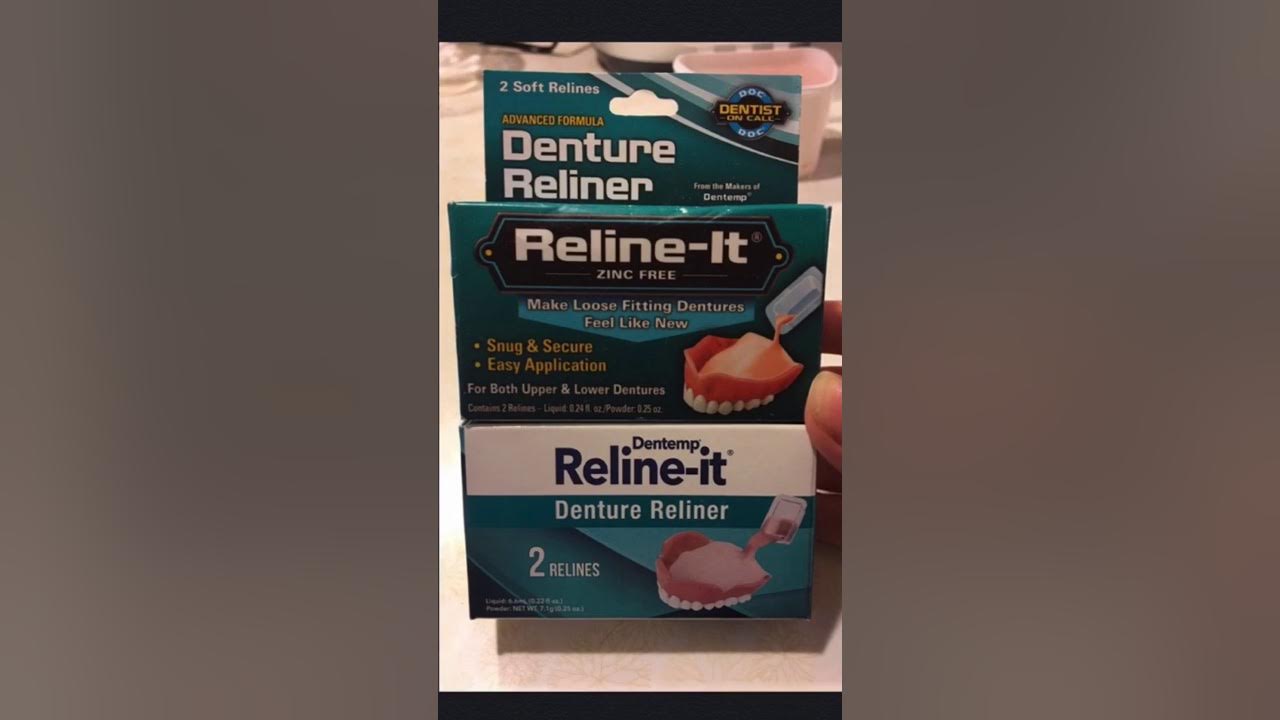 Denture Soft Reline Dentemp/D.O.C. Relineit HowTo Video YouTube