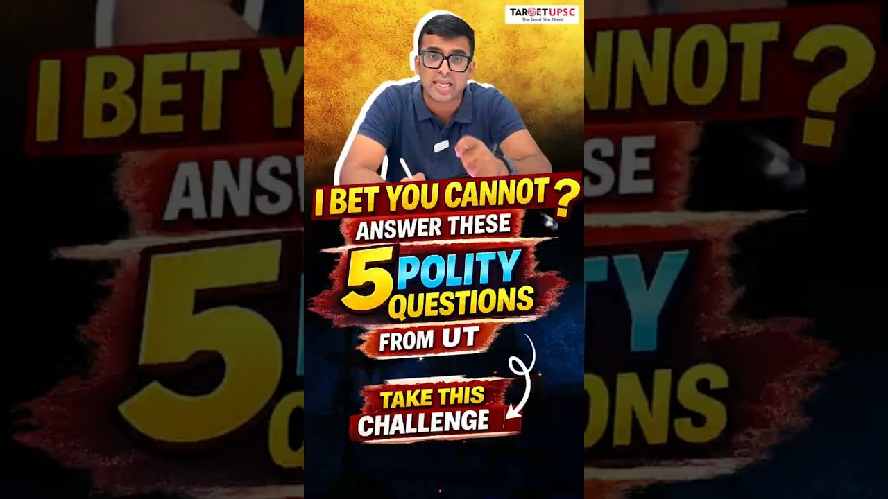 99% of UPSC Aspirants Fail This Polity Challenge | I Bet You Can’t Answer This! #upscprelims