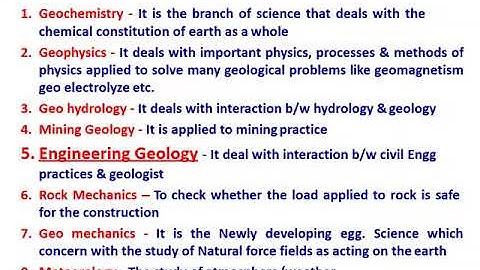Scope of Geology in Engineering
