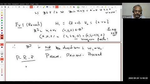 Vector Spaces -- Lecture 14: Direct Sum of Vector Spaces