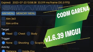 FREE CODM:GARENA | MOD MENU 1.6.39. IMGUI CHEAT (OUTDATED)