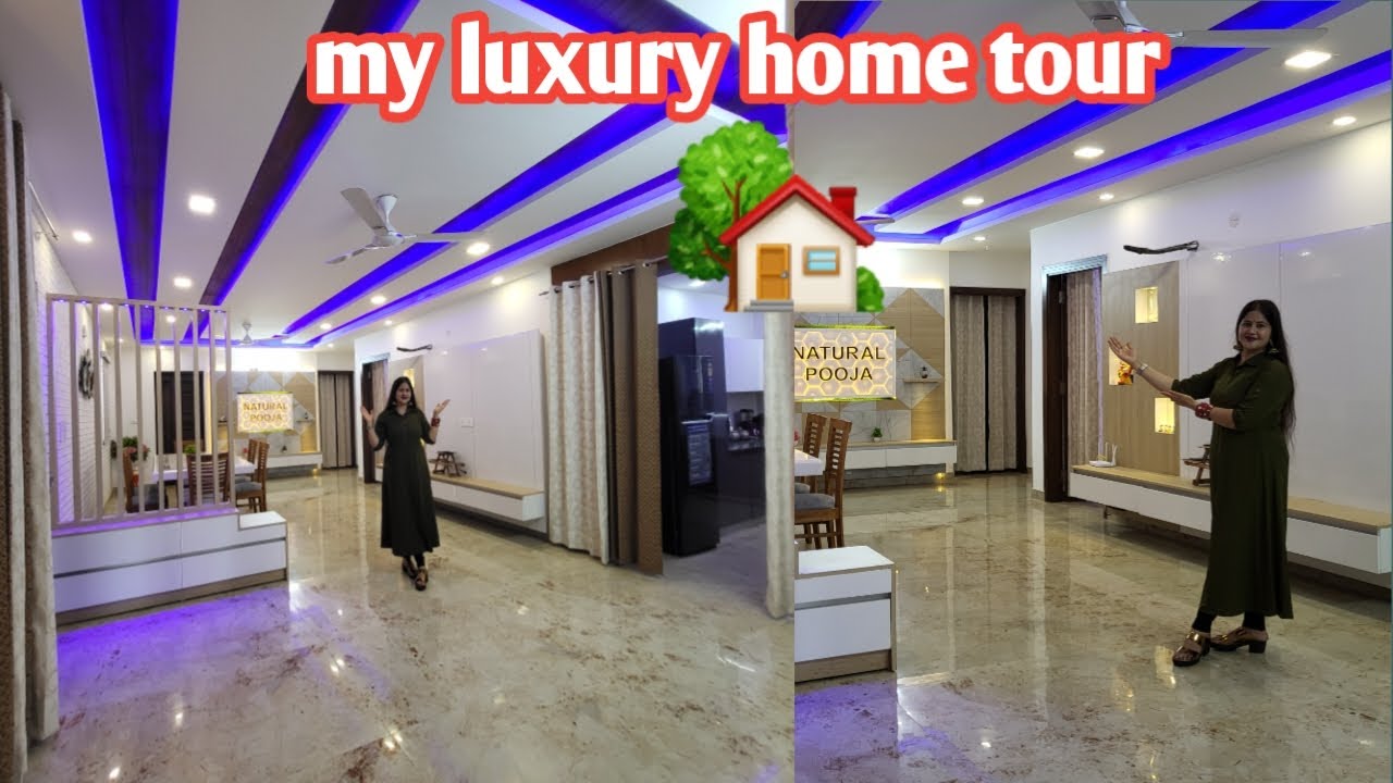 💞अपना घर किसी आलीशान महल से कम नहीं होता 🏡 my 4 BHK luxury New home home tour😍